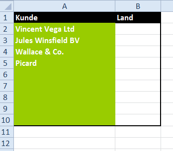 Excel Dropdown – Tabelle ohne Liste Tabelle ohne Excel Dropdown